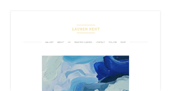 Desktop Screenshot of laurenkentart.com